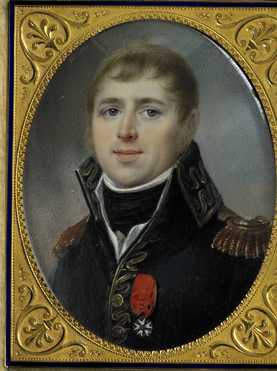 Carel Hendrik Ver Huell (1764-1845), Vice-admiraal van de Bataafse vloot en Minister van Marine van de Bataafse Republiek, getooid met het officierskruis van het Legioen van Eer, hem verleend in 1804 door Louis Marie Sicard