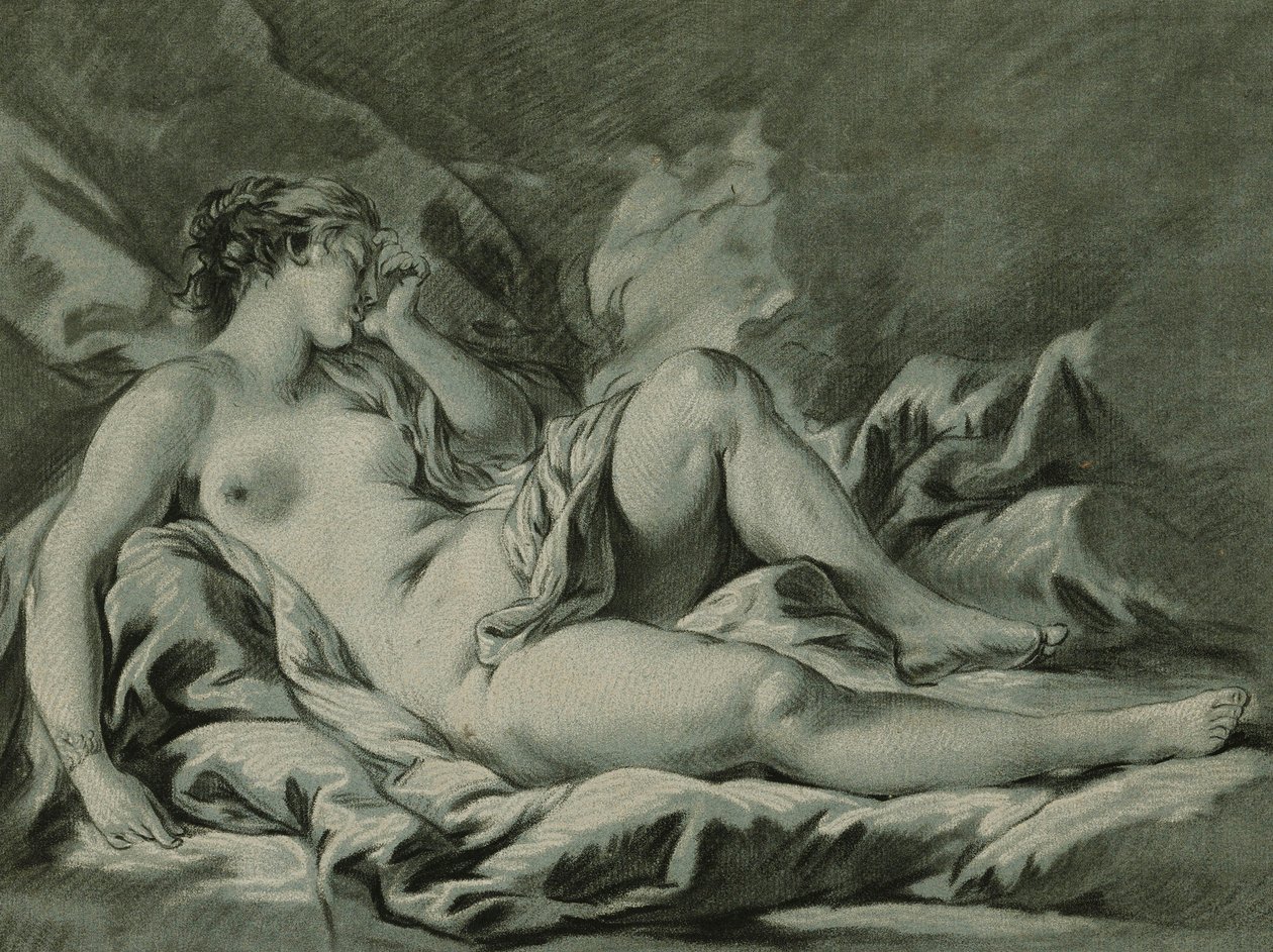 Venus Slapend, Naar Francois Boucher, 1771 door Louis Marin Bonnet