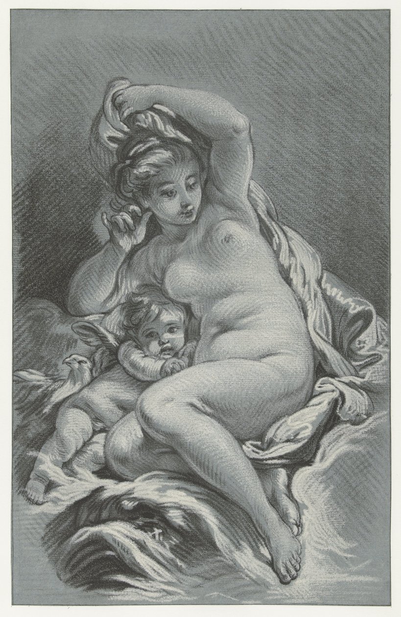 Venus en Cupido door Louis Marin Bonnet