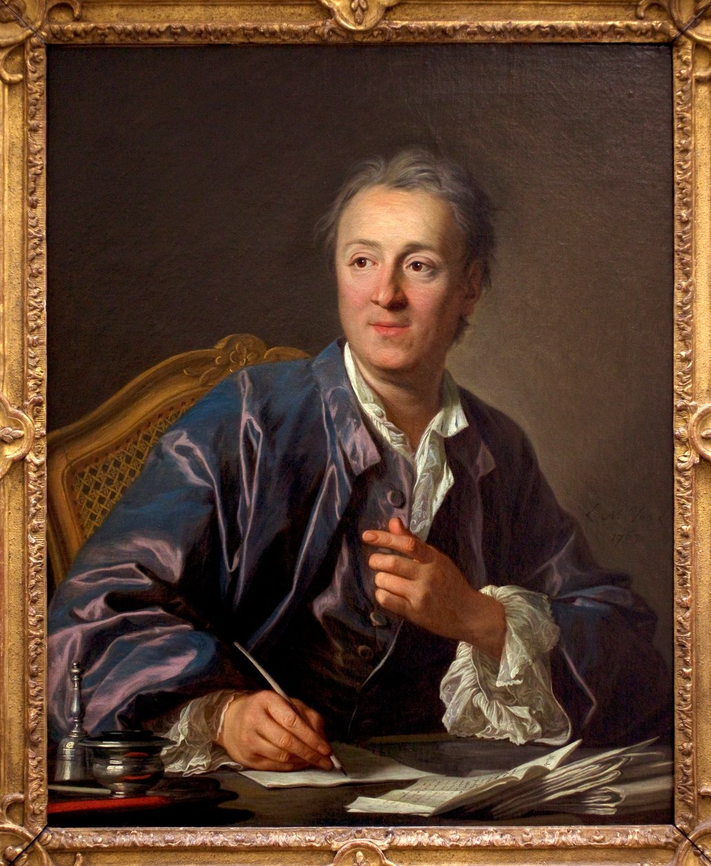 Portret van Denis Diderot, 1767 door Louis Michel van Loo