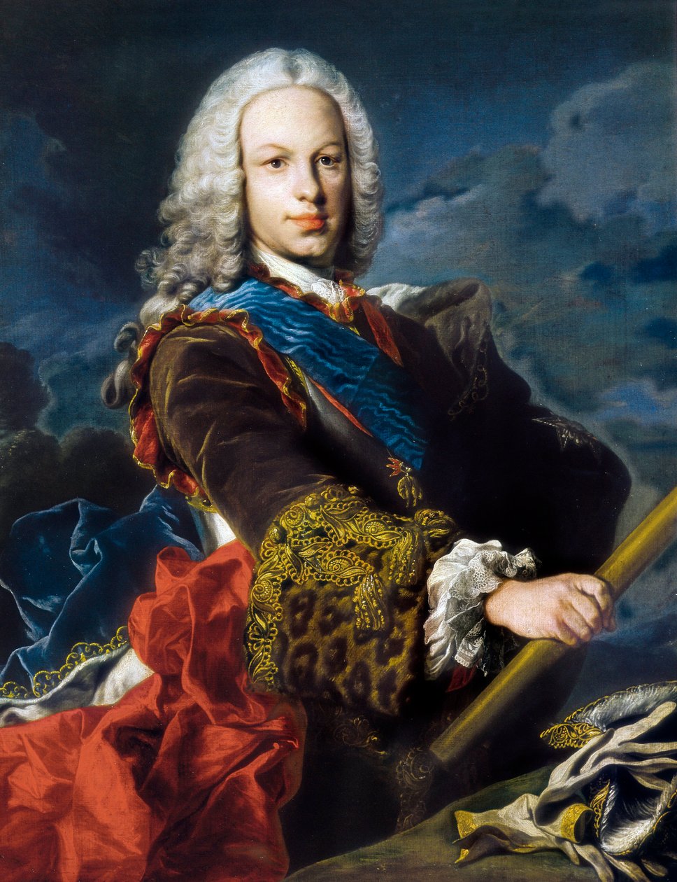 Portret van Ferdinand VI van Spanje, genaamd de Wijze (1713-1759) door Louis Michel van Loo