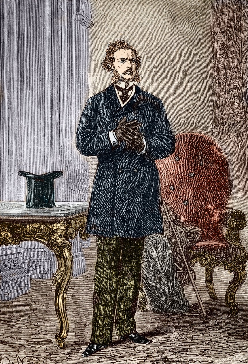 Portret van Phileas Fogg, personage uit 