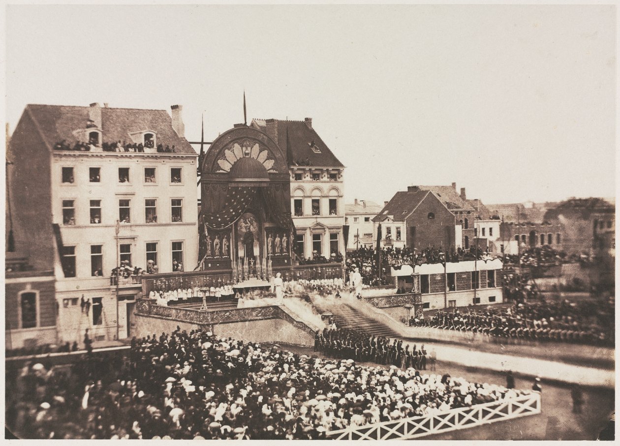 Zonder Titel (Dankceremonie) door Louis Pierre Theophile Dubois de Nehaut
