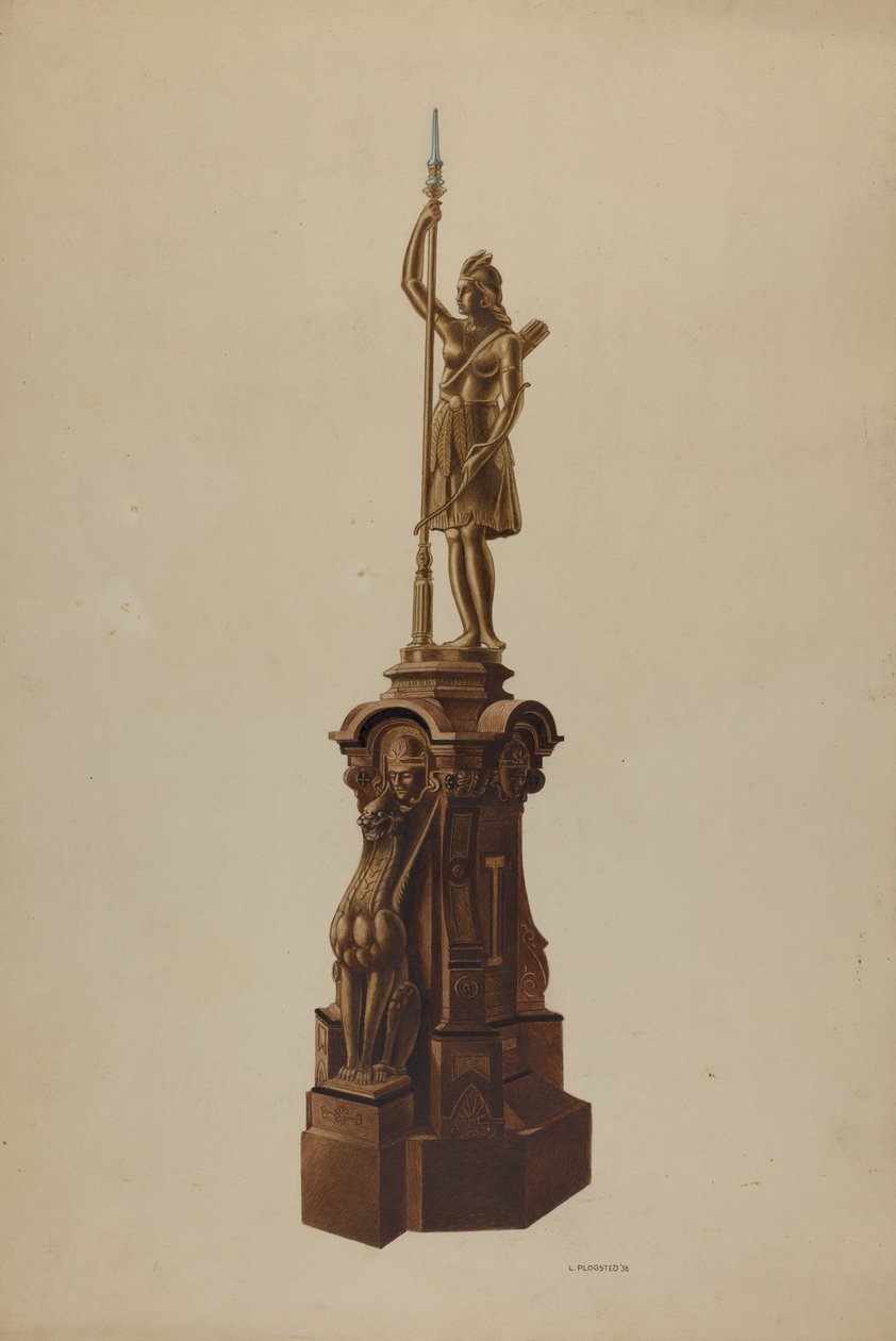 Nieuwel Post, 1938 door Louis Plogsted