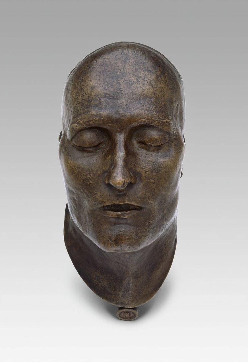 Dodenmasker van Napoleon, gemodelleerd 1821 gegoten 1833 door Louis Richard