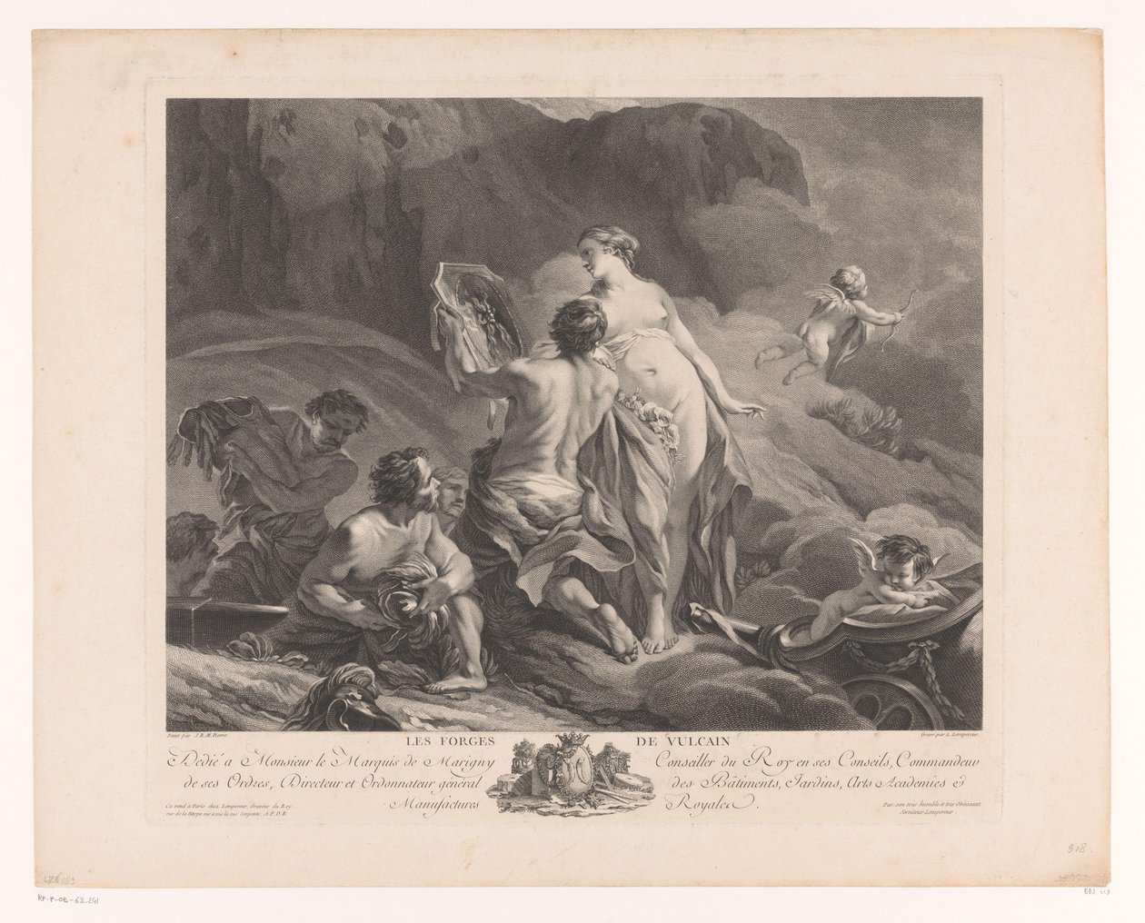 Venus en Vulcanus door Louis Simon Lempereur
