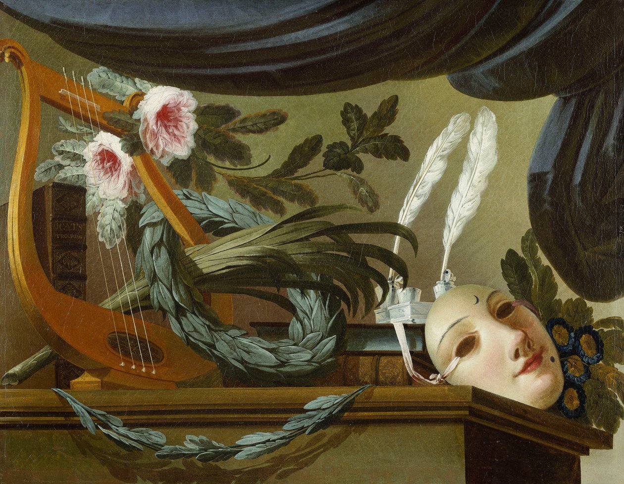 Een Allegorie van Ontwerp en Architectuur door Louis Tessier
