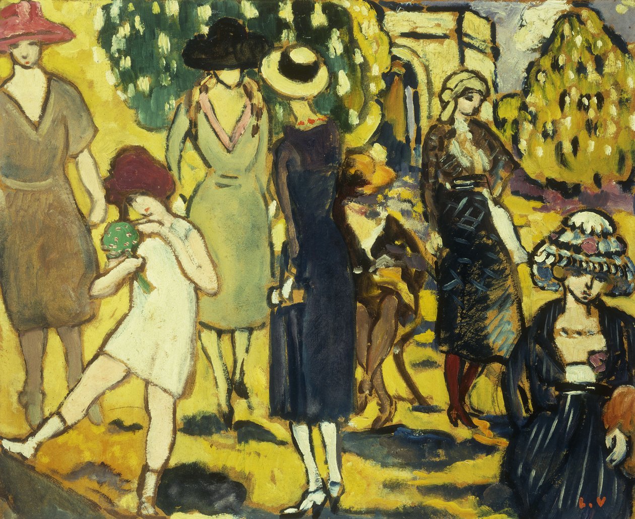 De Wandeling bij de Arc de Triomphe door Louis Valtat