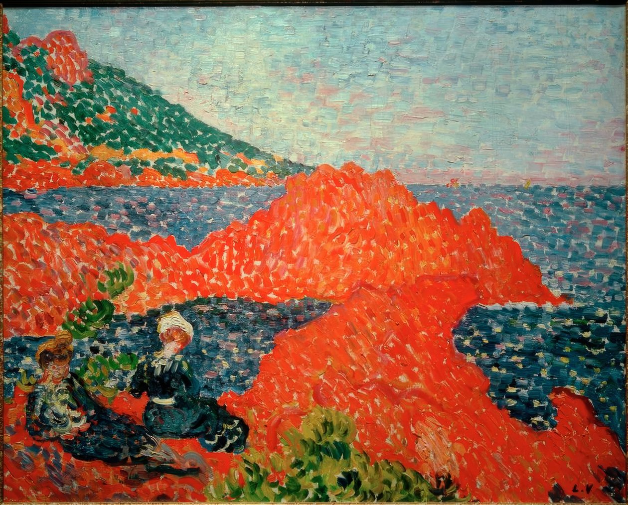 Le Roches rouges in Agay door Louis Valtat