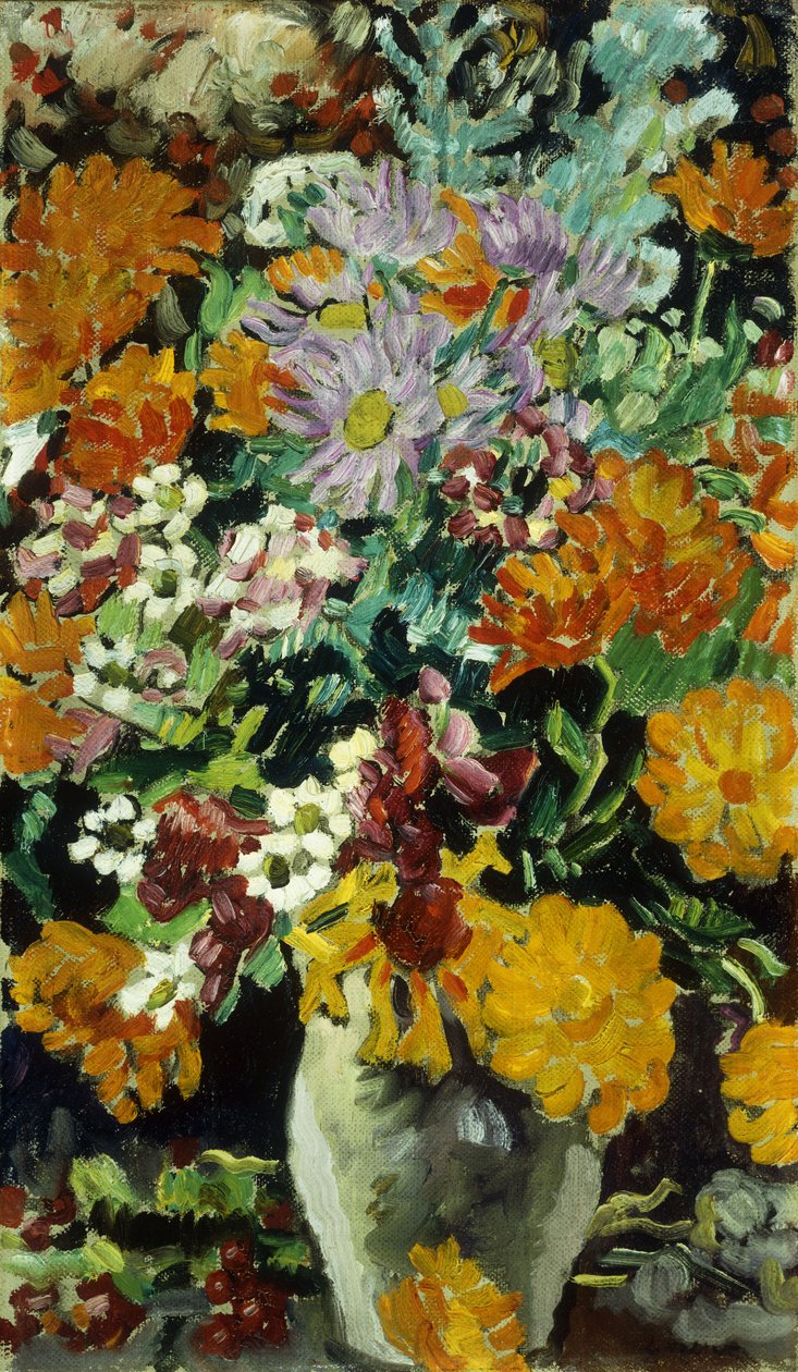Vaas met Bloemen door Louis Valtat