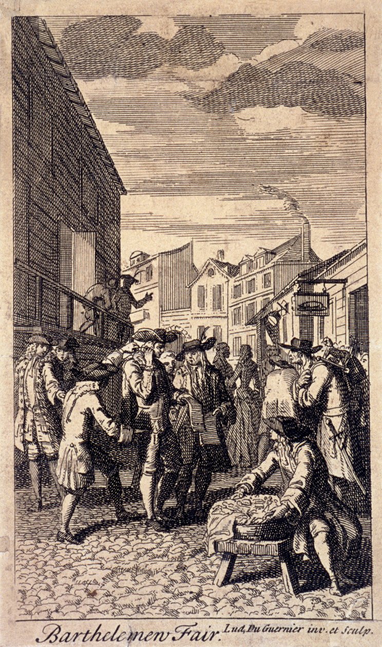 Bartholomew Fair, Londen door Louis du Guernier