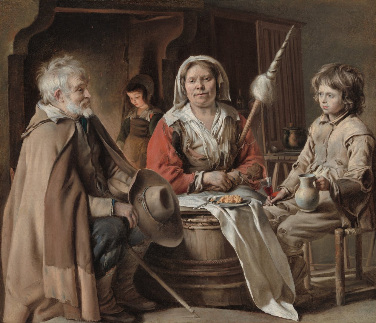 Boereninterieur, c. 1645 door Louis le Nain