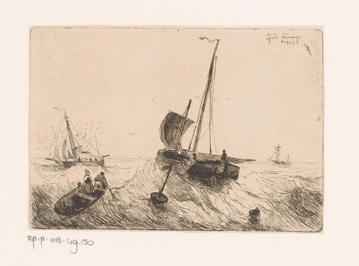Portret van een onbekende man door Louis le Nain