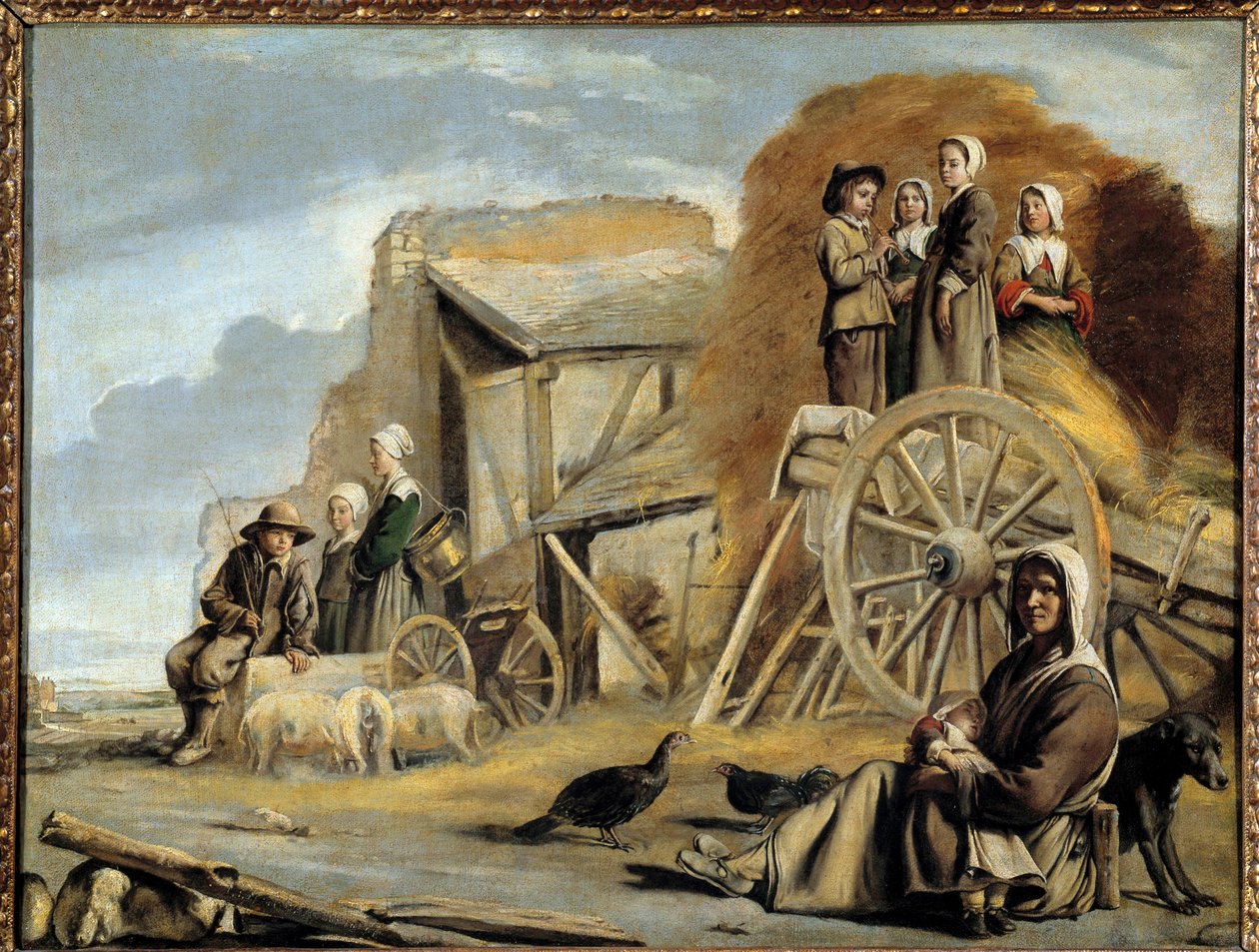 De kar of de terugkeer van het hooi door Louis le Nain