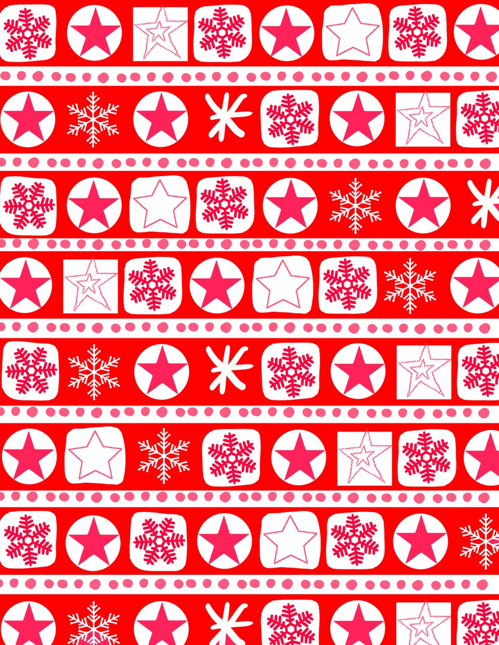 Kerst inpakpapier streep door Louisa Hereford