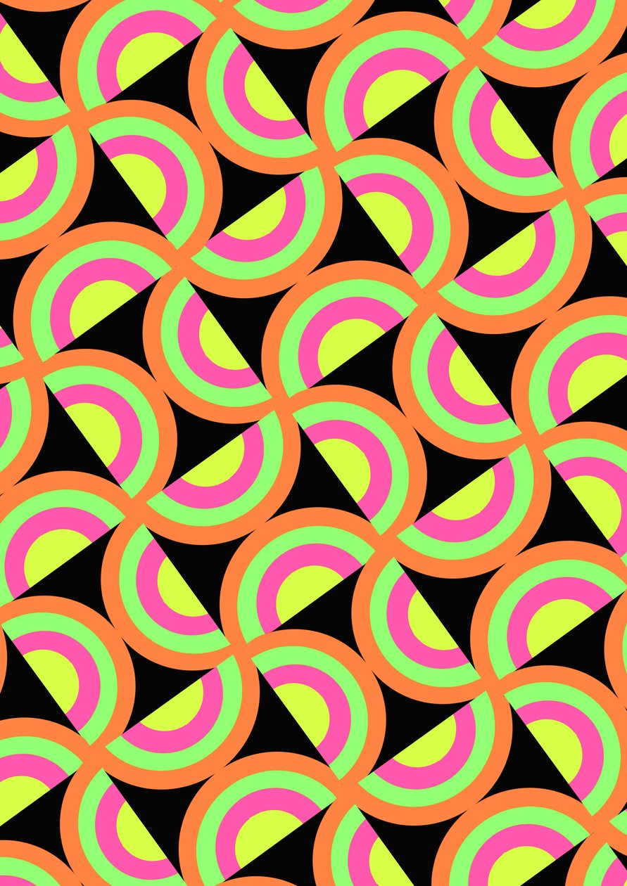 Psychedelische Vierkanten door Louisa Hereford