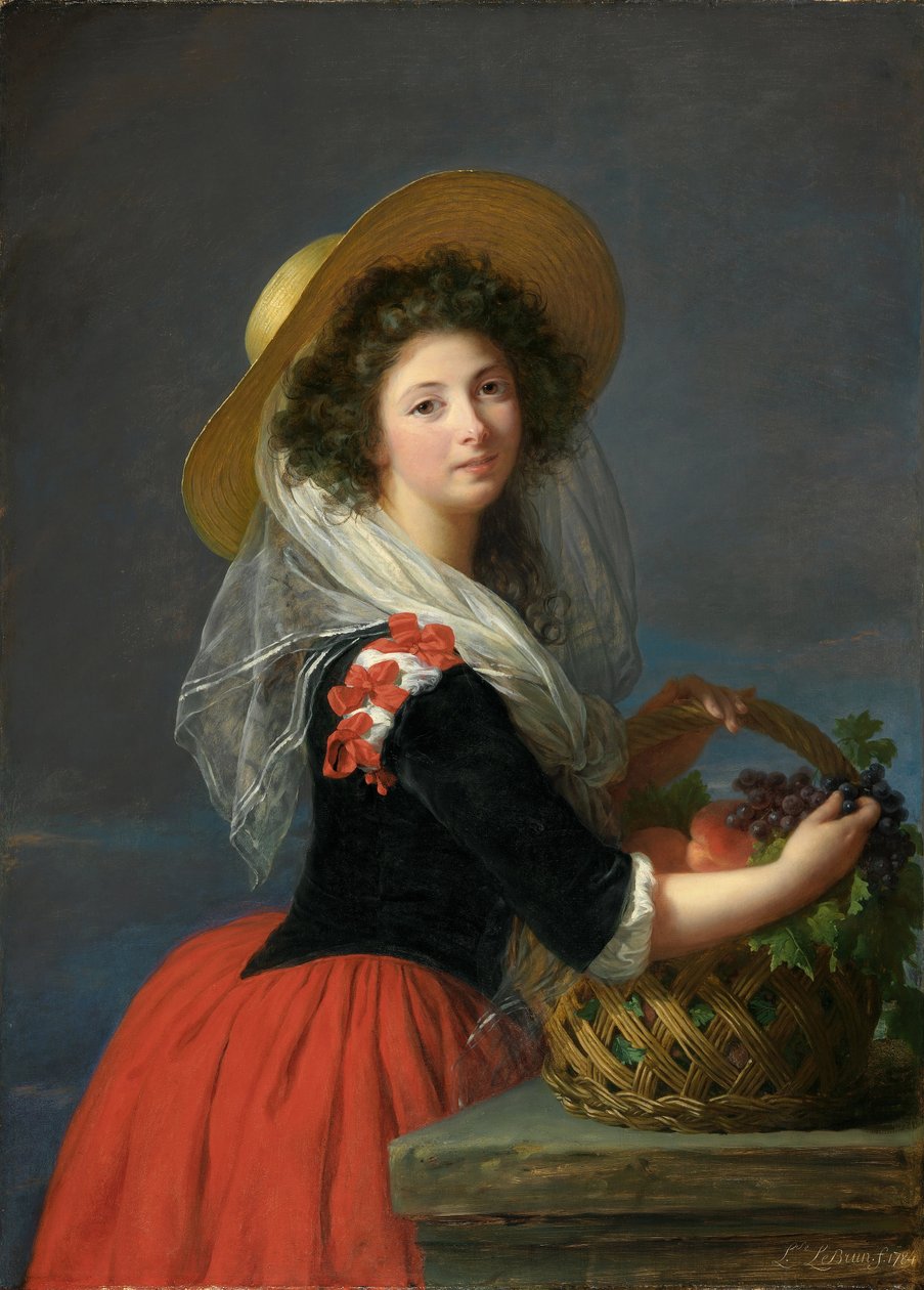 Portret van Marie Gabrielle de Gramont, Hertogin van Caderousse door Elisabeth Louise Vigee Lebrun