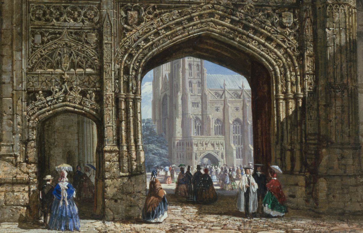 Kathedraal van Canterbury door Louise Ingram Rayner