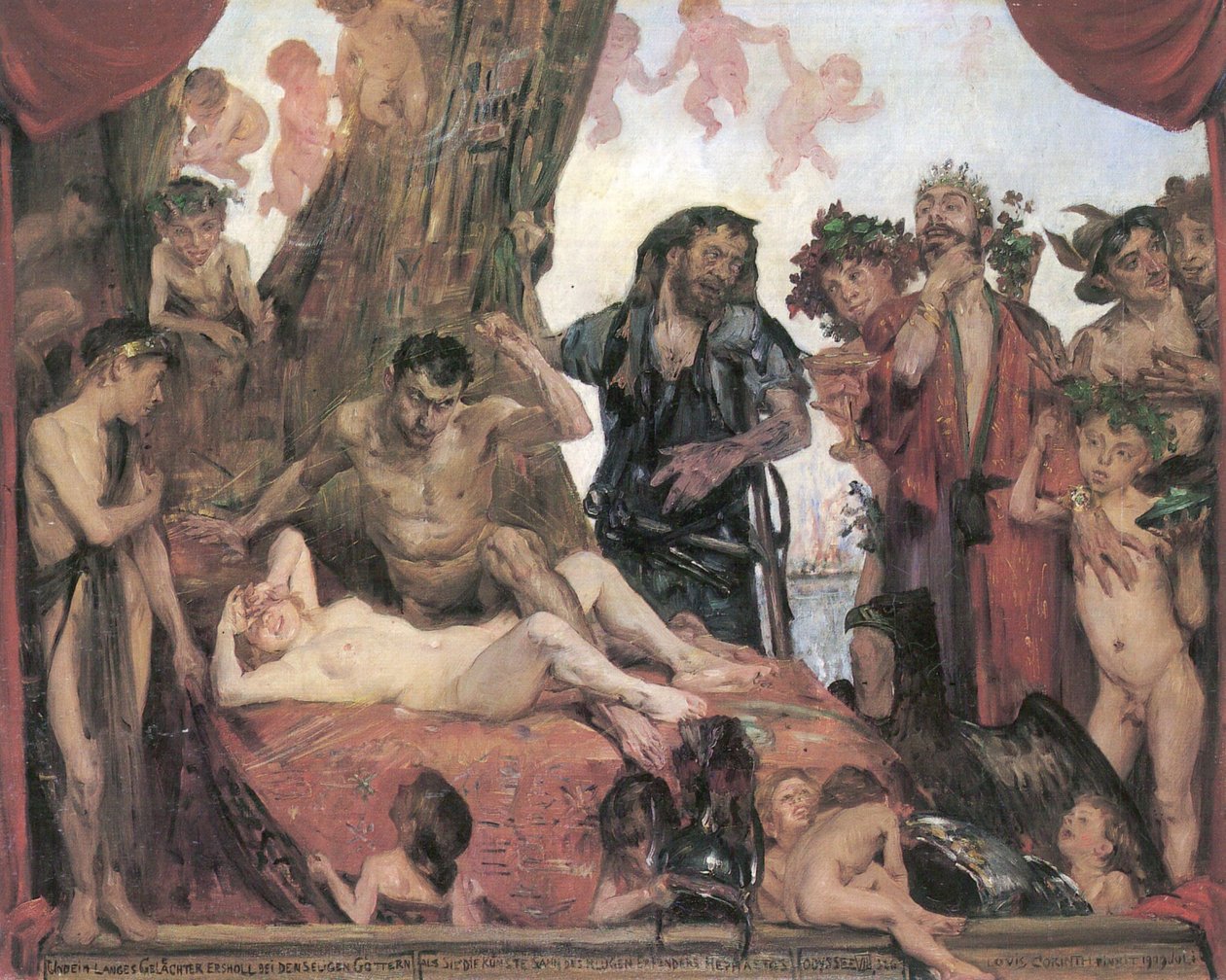 Das homerische Gelächter door Lovis Corinth