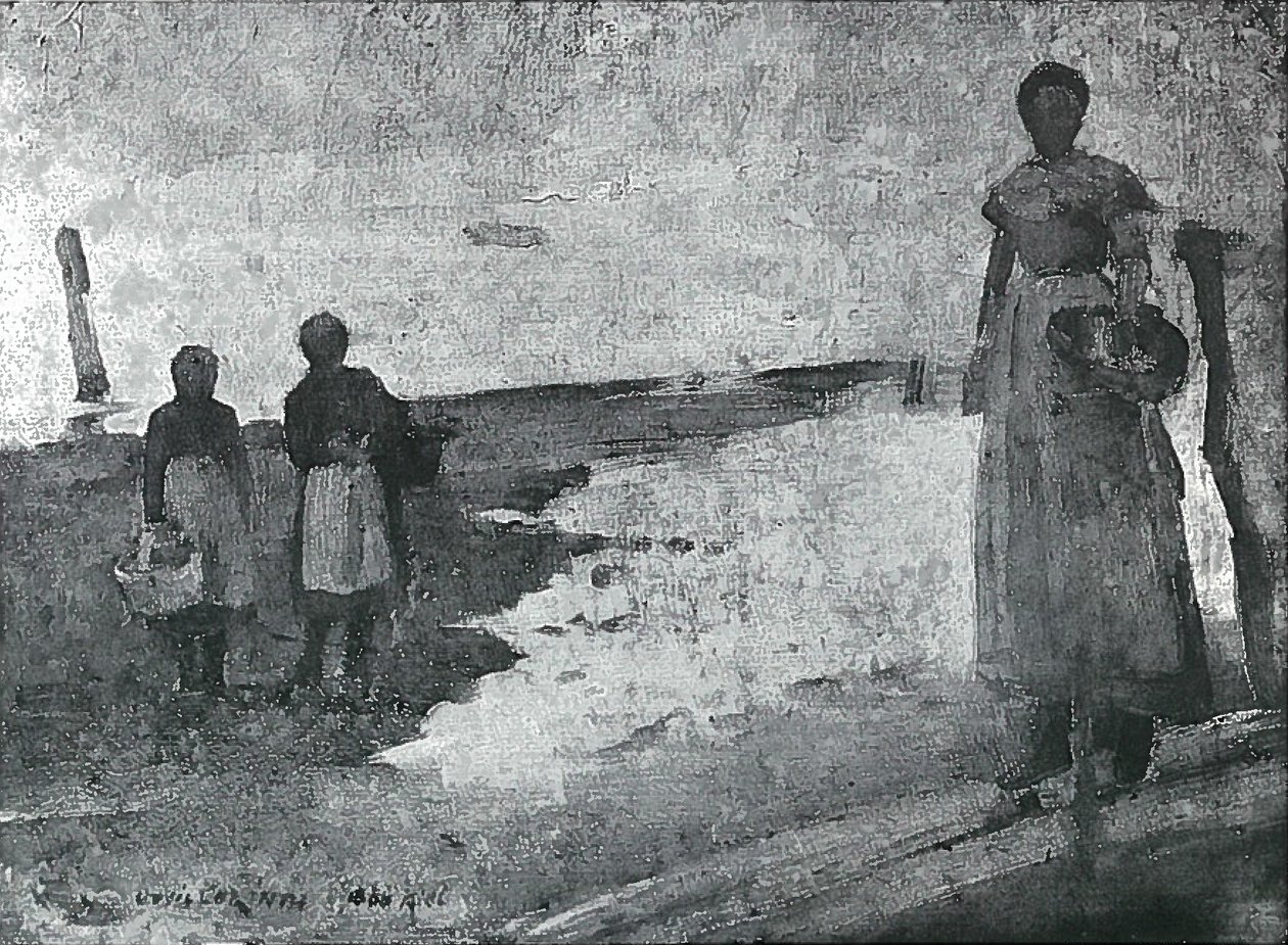 Drie vissersmeisjes door Lovis Corinth