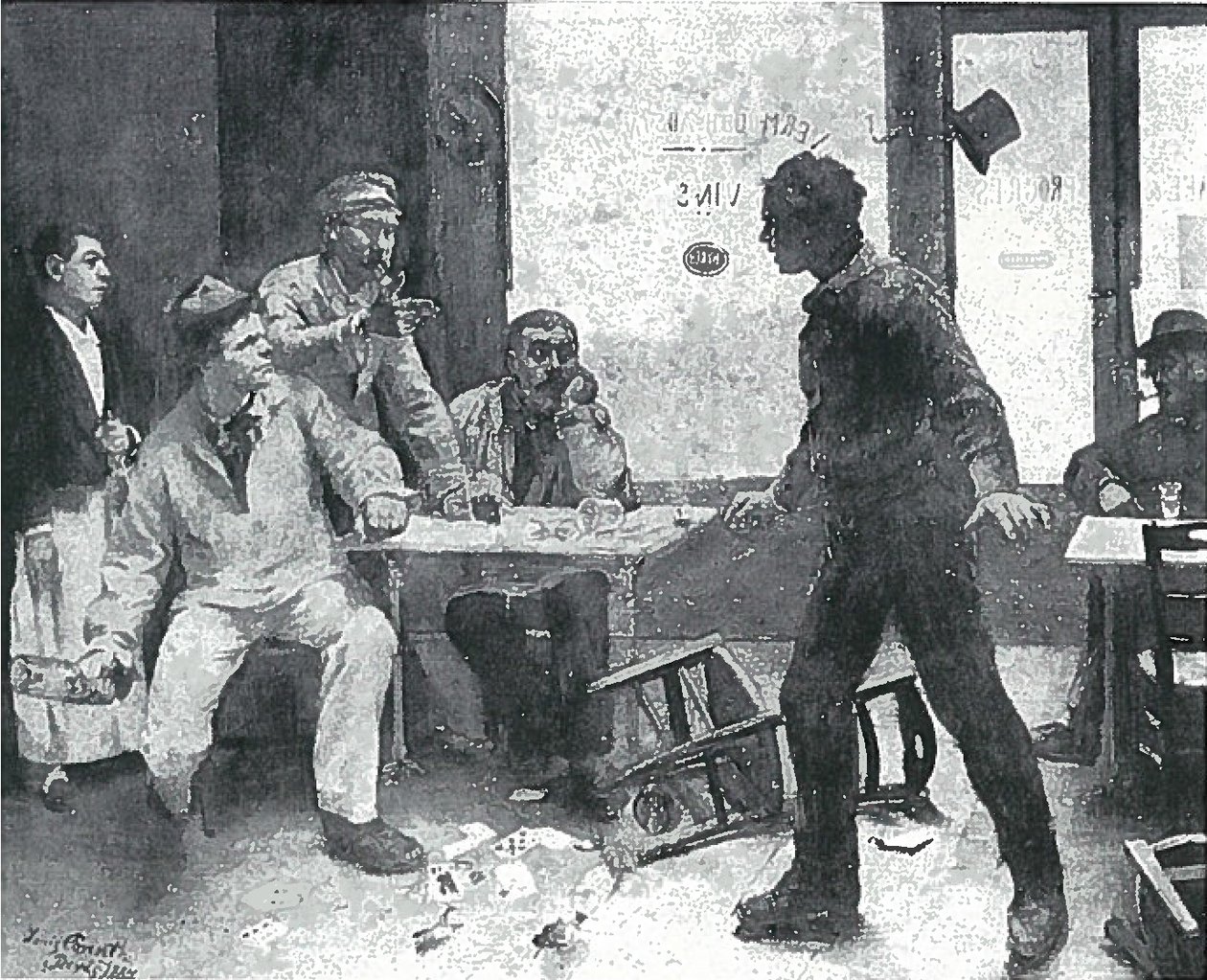 Valsspelers door Lovis Corinth