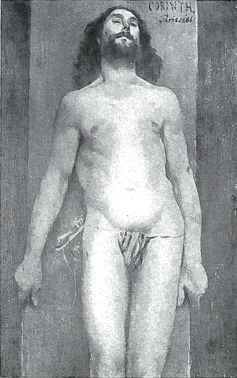 Mannelijk naakt door Lovis Corinth
