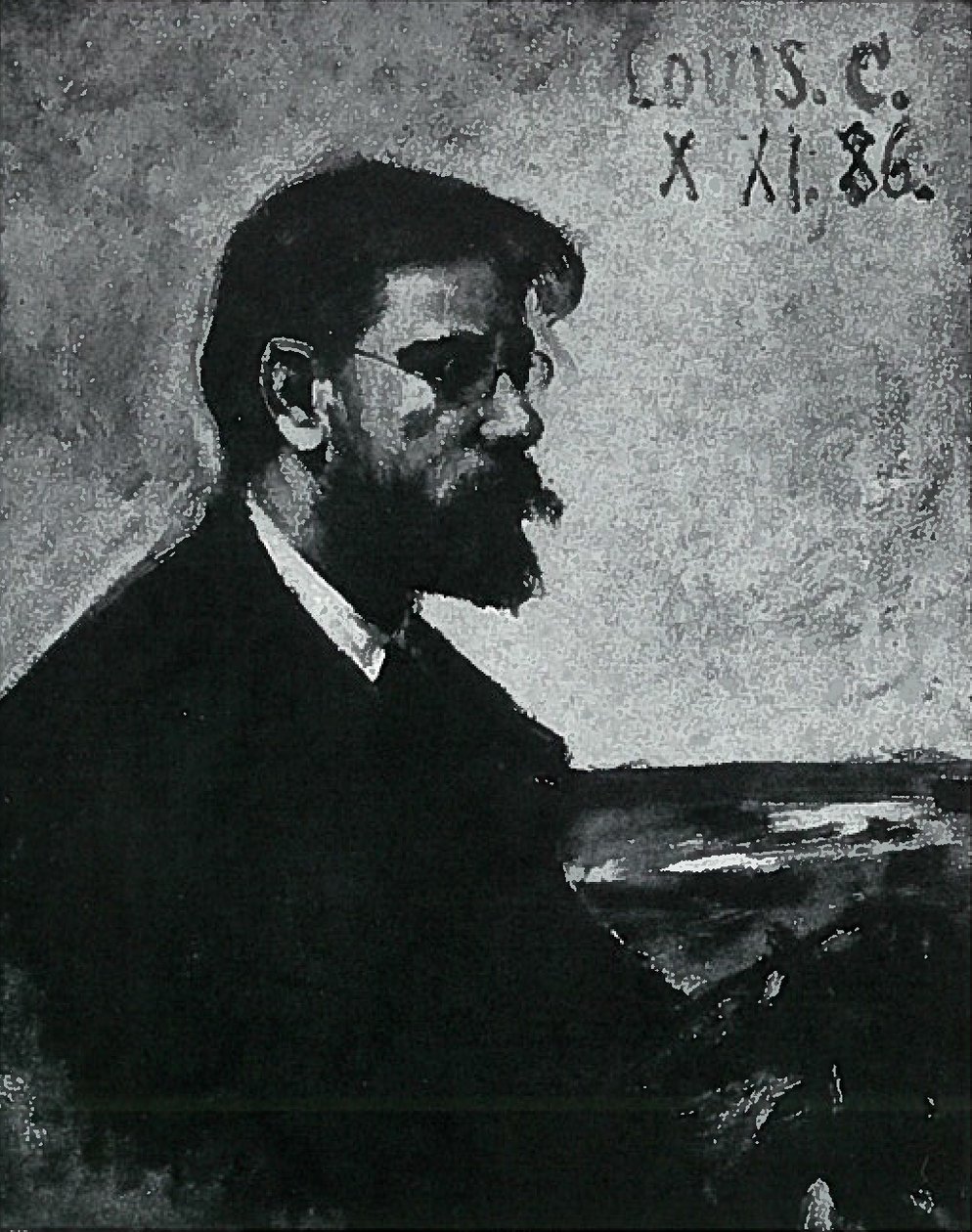 Portret van de schilder Heinrich Fricken door Lovis Corinth