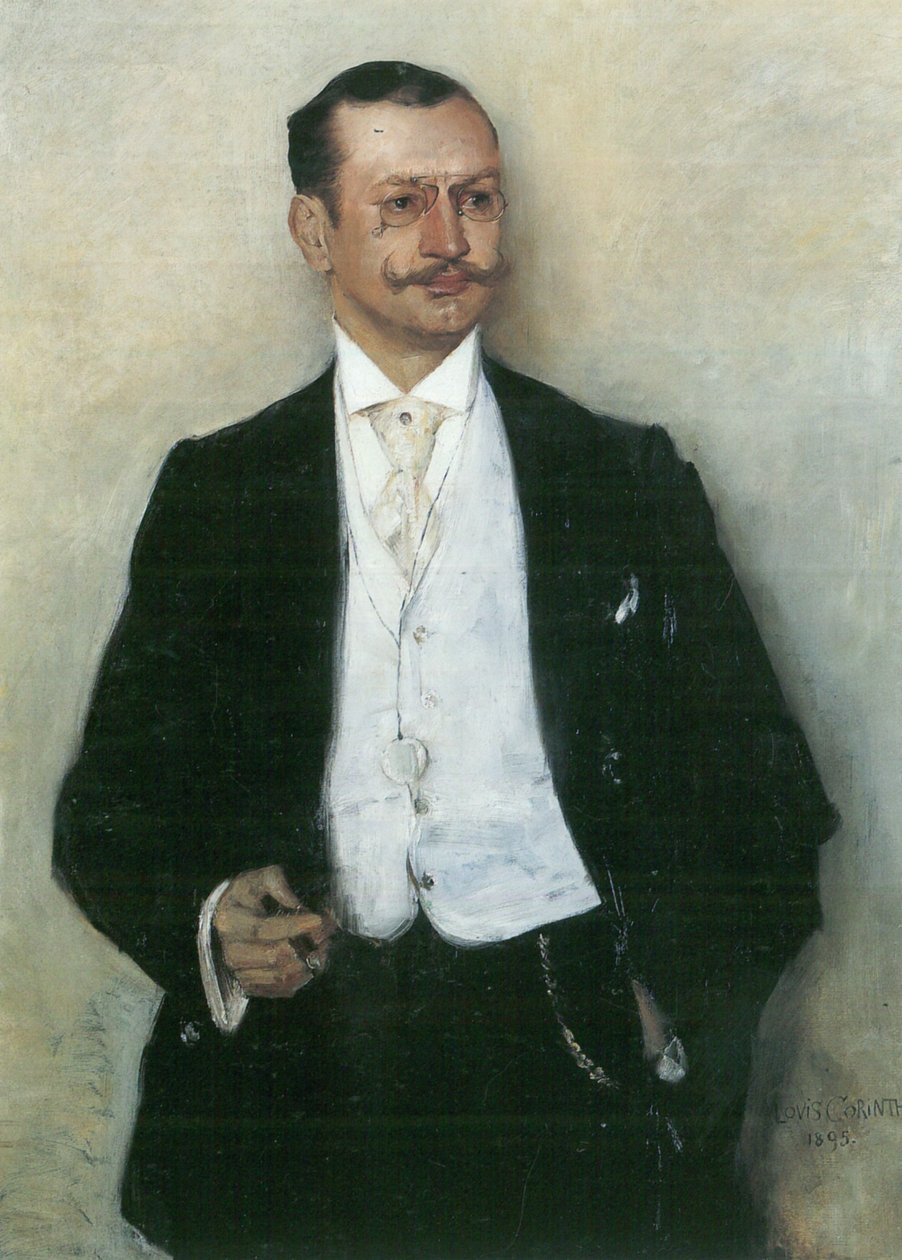 Portret van de Schilder Karl Strathmann door Lovis Corinth