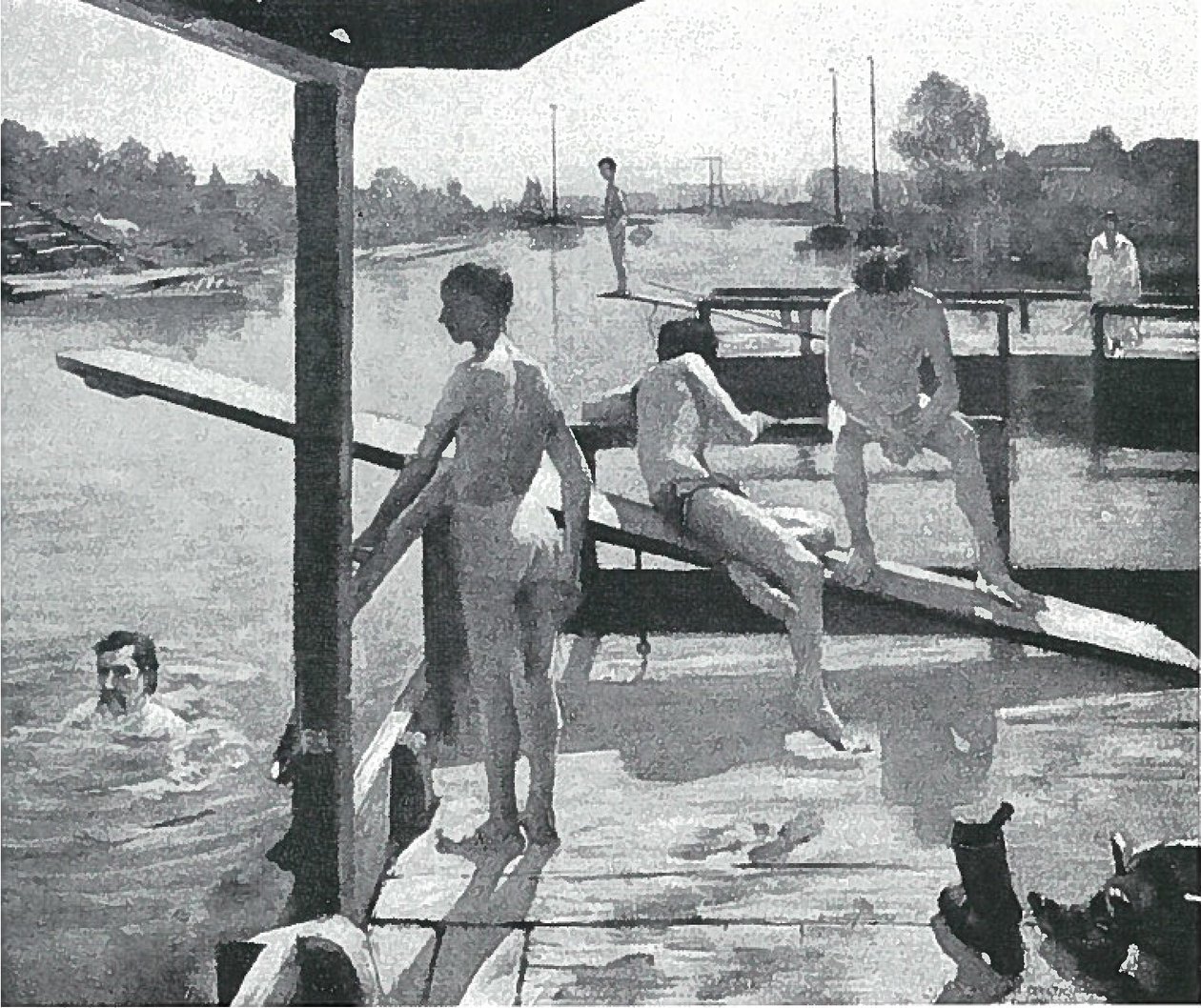 Zwembad bij Grothe, Koningsbergen door Lovis Corinth