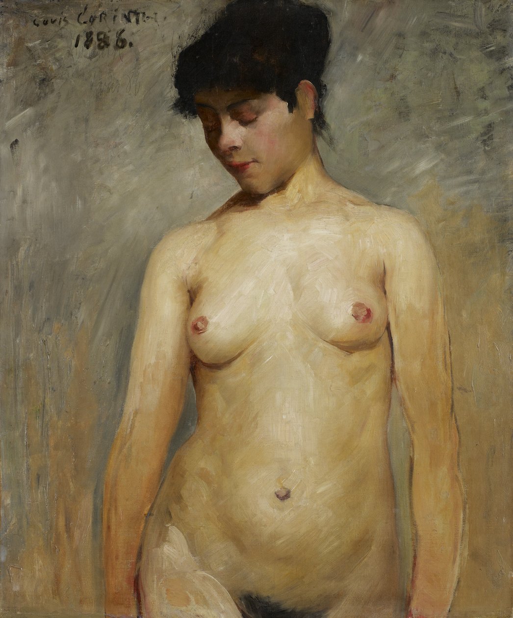 Naakt meisje door Lovis Corinth