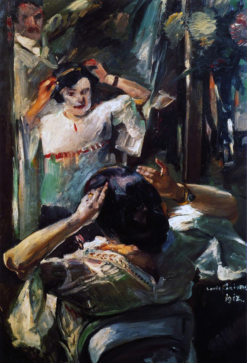 De Spiegel, 1912 door Lovis Corinth