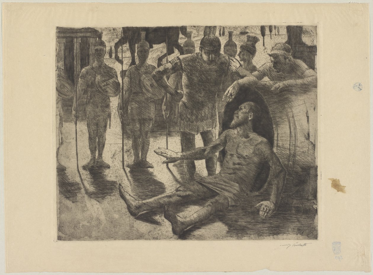 Alexander en Diogenes door Lovis Corinth