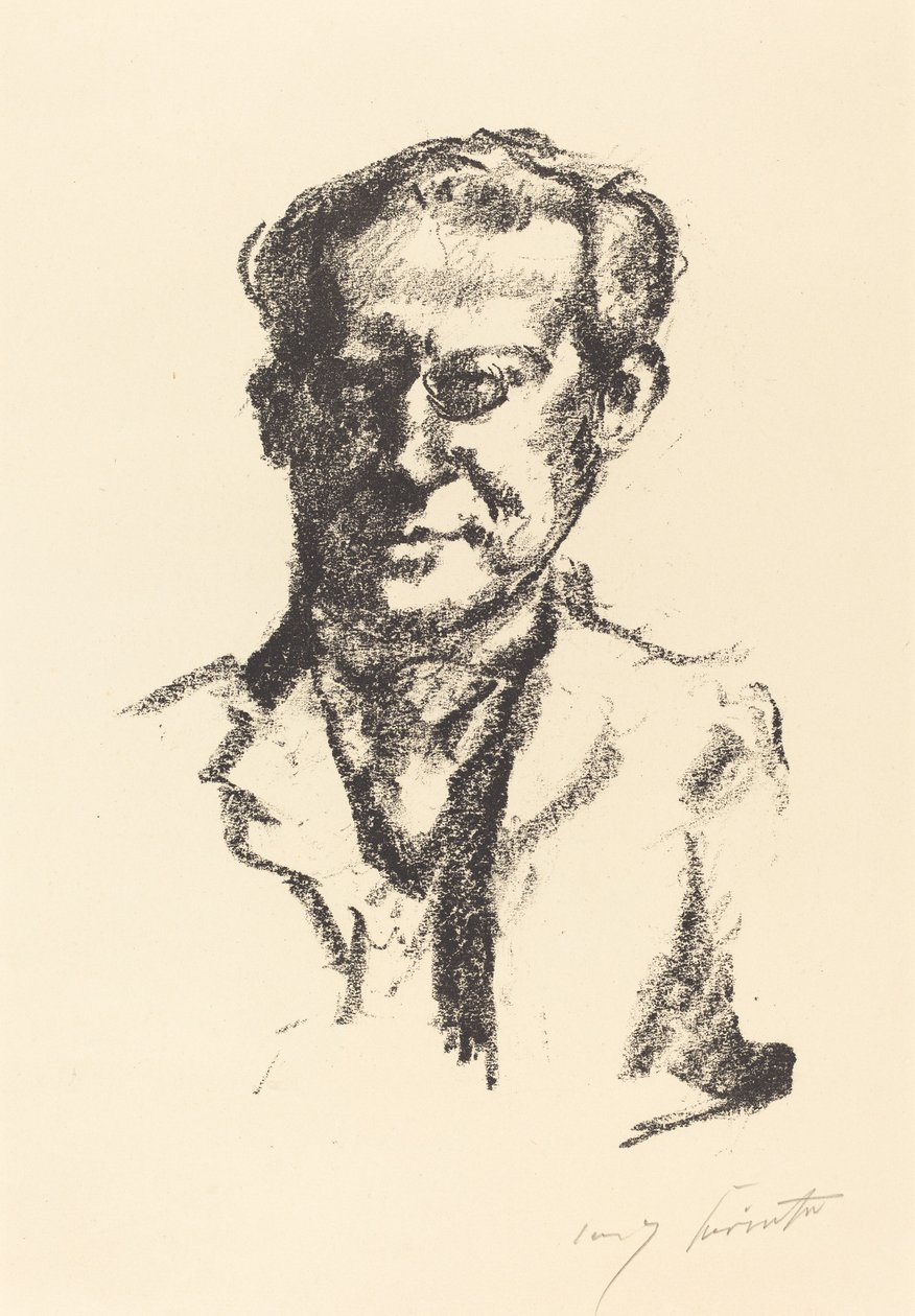Arno Holz, 1922 door Lovis Corinth