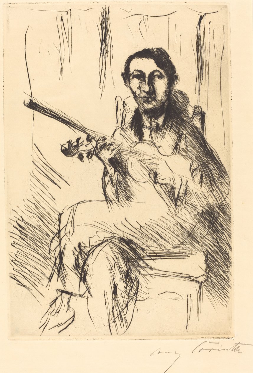 Portret van Andreas Weissgaerber, 1919 door Lovis Corinth