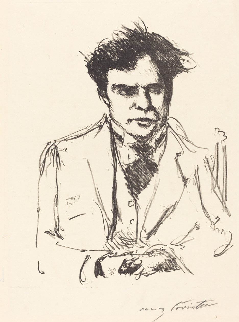 Portret van Joseph Schwarz door Lovis Corinth