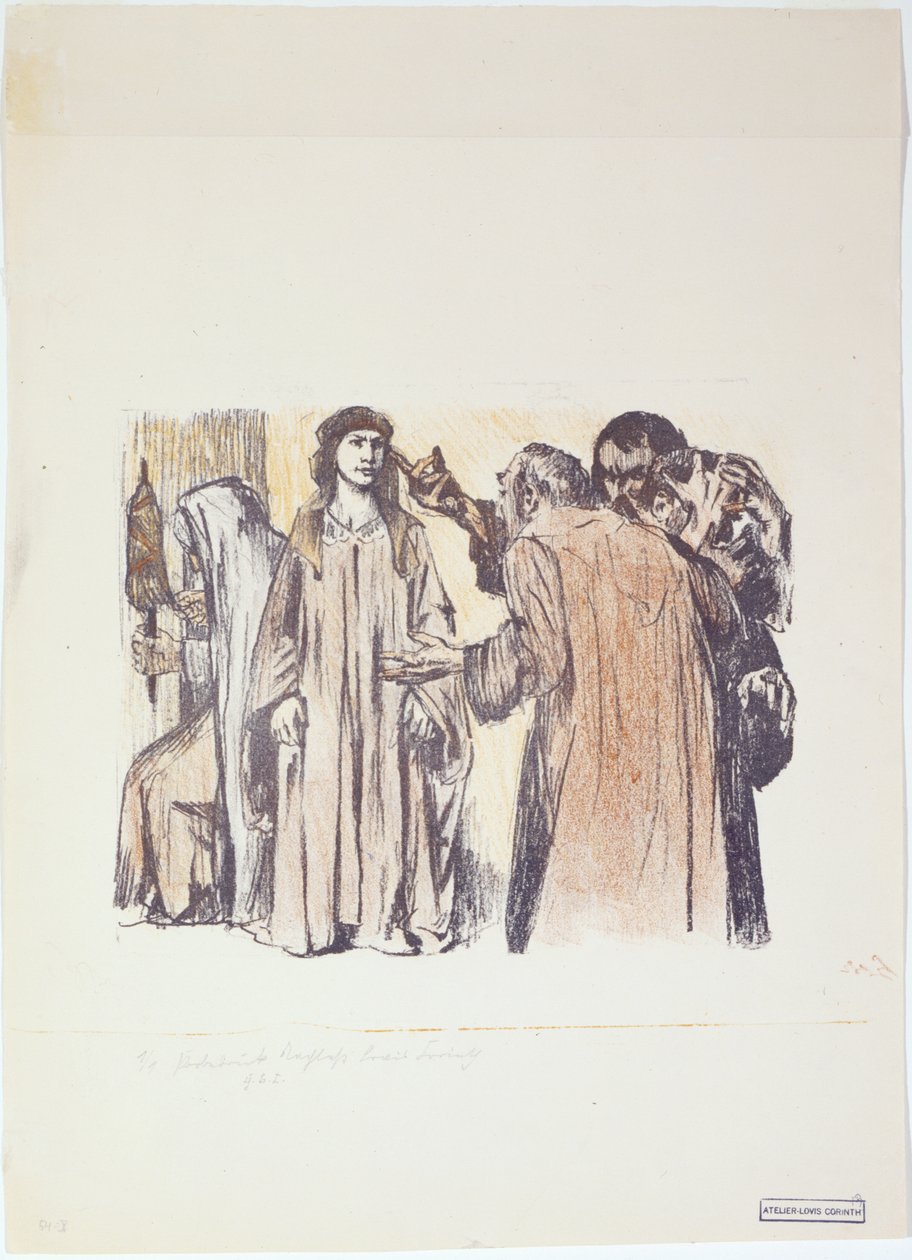 Chambri en Charmi bij Judiths huis door Lovis Corinth