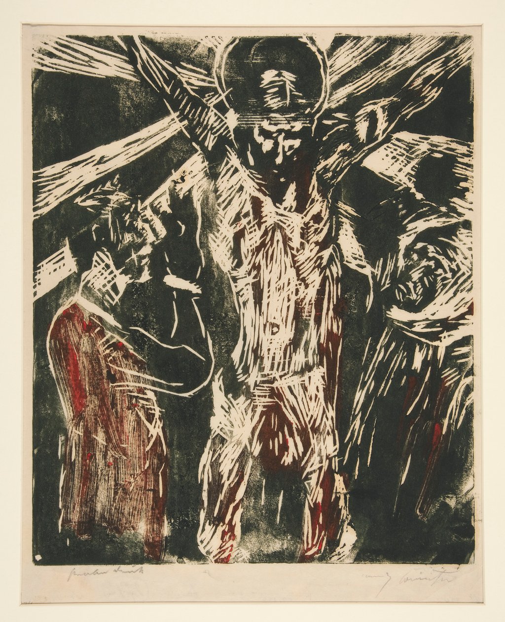 Christus aan het kruis door Lovis Corinth