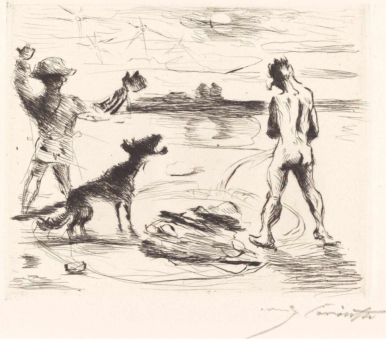 Das Gastmahl des Trimalchio: pl. VII door Lovis Corinth