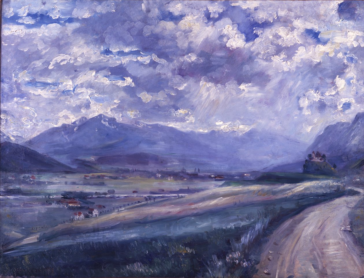 Het Inndal bij Thaur. Innsbruck door Lovis Corinth