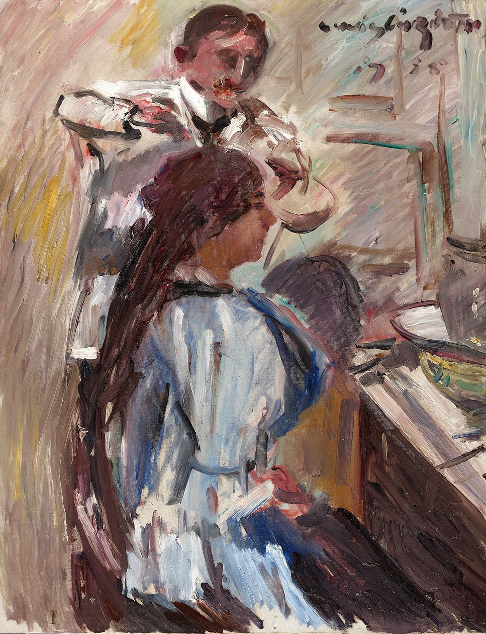 De kapper door Lovis Corinth
