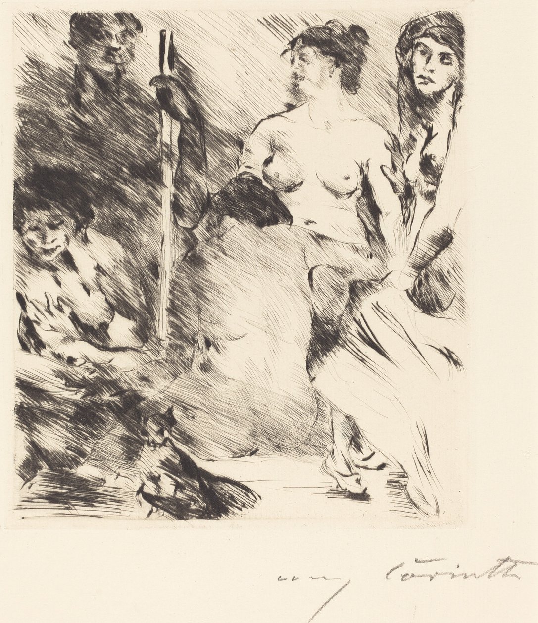 Der Harem door Lovis Corinth