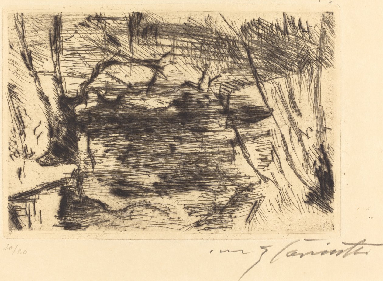 Der Neue See, 1920-1921 door Lovis Corinth