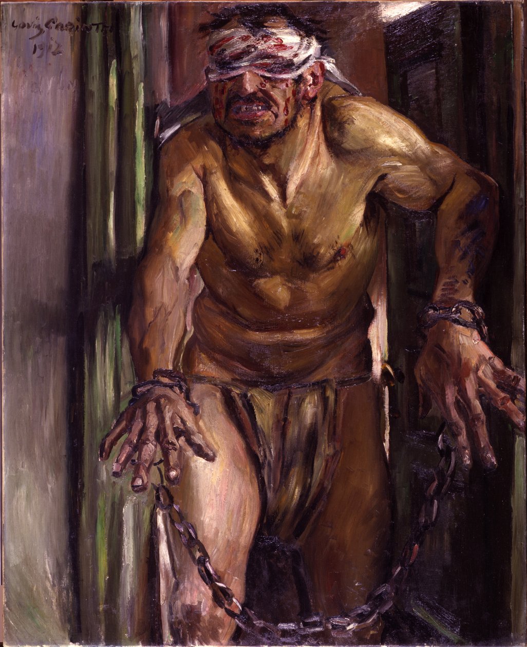 De verblinde Simson door Lovis Corinth