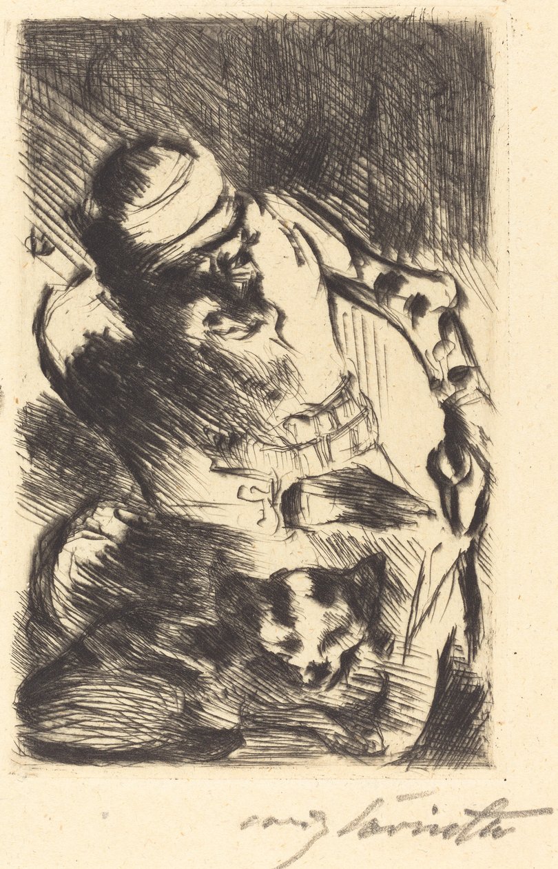 De Kat van de Profeet door Lovis Corinth