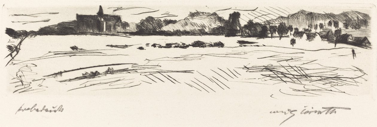 Duinlandschap, 1917 door Lovis Corinth