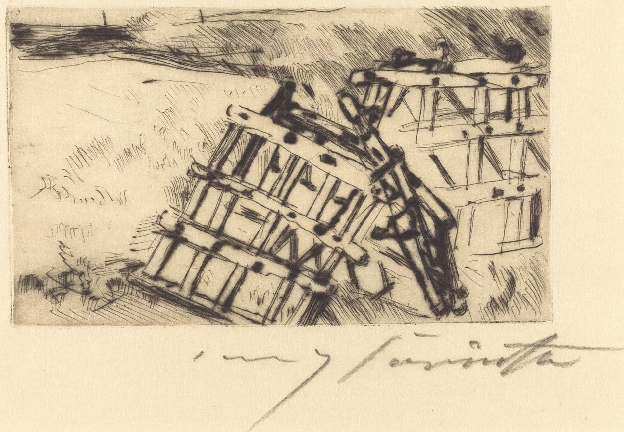 Egge Harrow, 1916 door Lovis Corinth