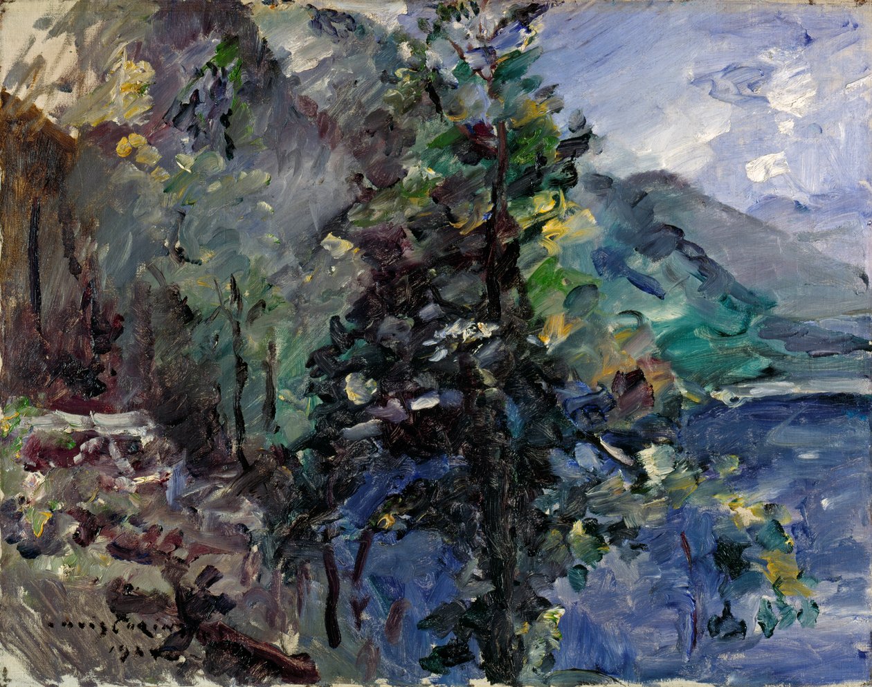 Jochberg bij het meer van Walchensee door Lovis Corinth