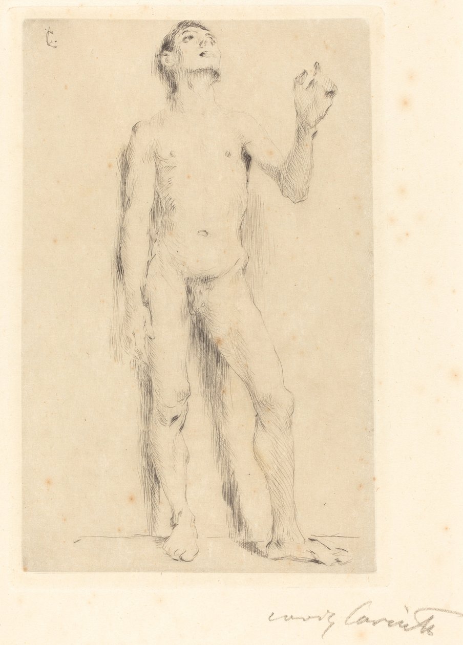 Jonge Mannelijke Naakt door Lovis Corinth