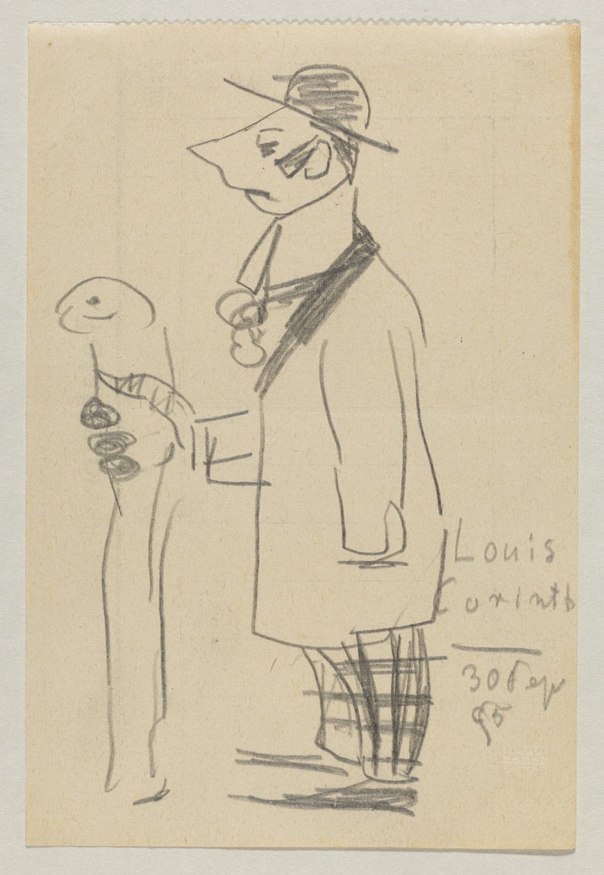 Lovis Corinth aan Carl Strathmann door Lovis Corinth