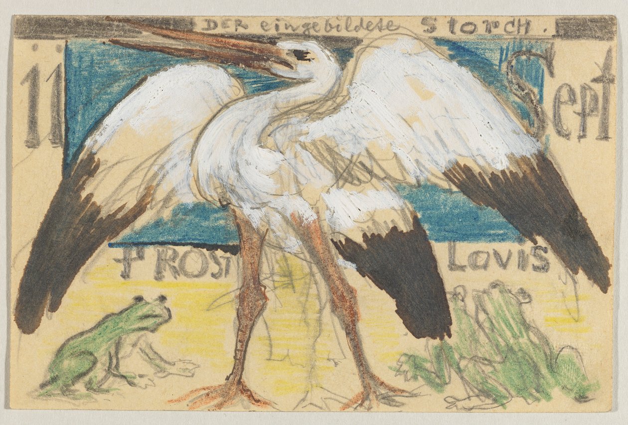 Lovis Corinth aan Carl Strathmann: Ansichtkaart, poststempel 12 september 1905 door Lovis Corinth